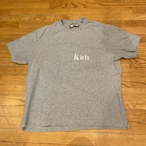 KITH Ronnie fieg jersey logo grey heather s/s tee shirt